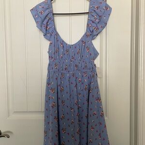 Altar'd State Blue Floral Mini Dress